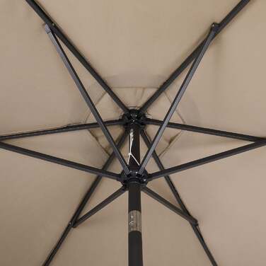 Parasol Taupe Alu Ø300см Захист від ультрафіолету 80+