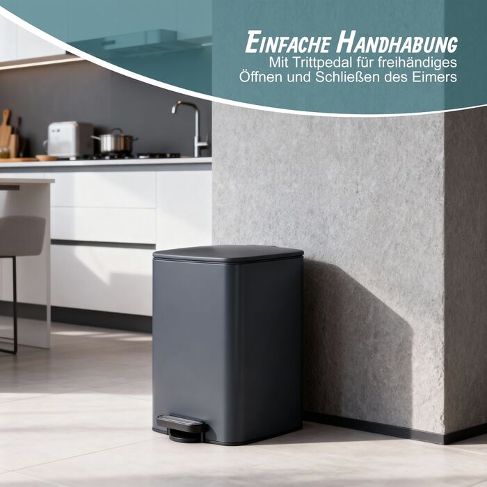 Відро для сміття Relaxdays Кухня, 12 літрів