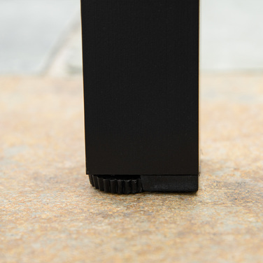 Набір обіднього столу для 6 осіб: стіл з алюмінію для саду та зони відпочинку. Легкий у догляді, з пластиковими елементами, у природних та чорних кольорах. Розміри: 140 x 90 x 74 см.