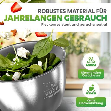 Салатниця-швидкоочисник з нержавіючої сталі, 5л [з мискою та бамбуковим приладдям]