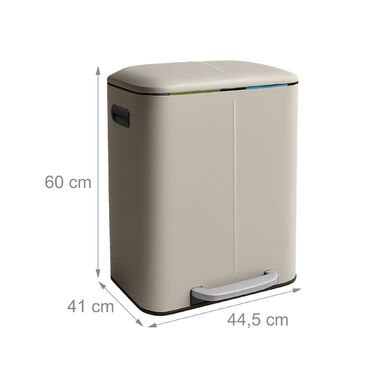 Відро для сміття Relaxdays з двома відділеннями