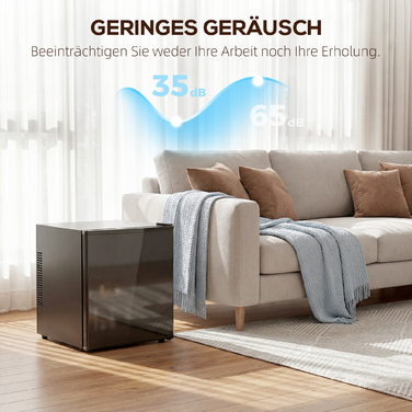 Міні-холодильник на 44 літри / для 46 банок. Компактний холодильник з регульованою температурою, розміри 43 x 51 x 51,3 см, чорного кольору.