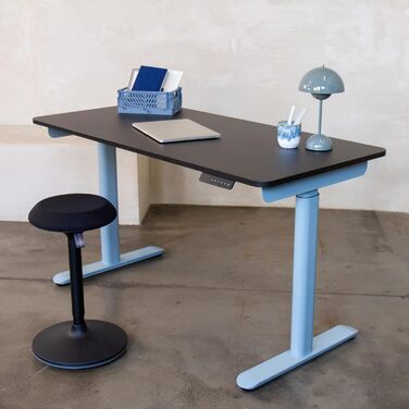 Ерготопія Десктопія Вone – Регульований стіл, електричний, з подвійним мотором, TÜV-сертифікований, 7 років гарантії, пастельно-блакитний