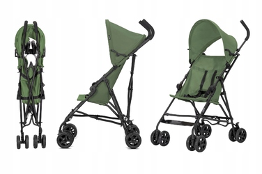 Дитячий візок-парасолька Lorelli VAYA Green: легкий прогулянковий візок до 22 кг, вага 4 кг