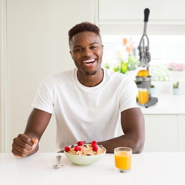 Преміальний ручний прес для соку Relaxdays з важелем