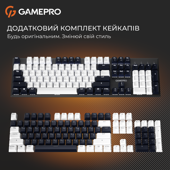 Дротова механічна клавіатура GamePro Genesis Metallic (MK144B) 100% Red switches
