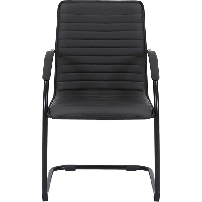 Набір з 2-х відкидних крісел Tira з штучної шкіри, чорного кольору, з м'яким сидінням