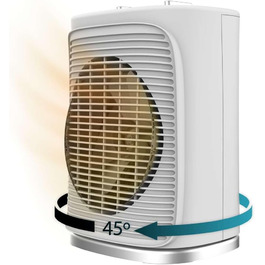 Електричний обігрівач Cecotec ReadyWarm 2050 Max Force Rotate - 2000 Вт, обертання 65°, 3 режими, термостат, 20 м²