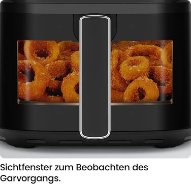 Фритюрниця без олії Chefman 5.7L з Hi-Fry технологією, сенсорне управління, антипригарне покриття, чорна