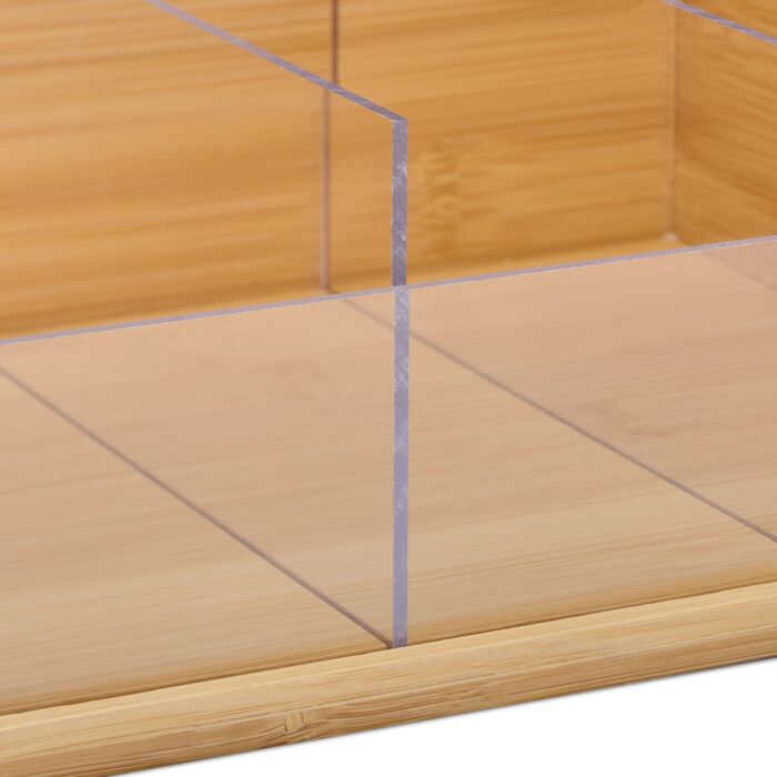 Організатор для одягу Relaxdays з 4 відділеннями, бамбук