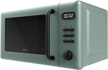 Мікрохвильова піч Cecotec Proclean 3010 Green 20L, 700W, 6 режимів, функція розморожування, таймер 30 хв, зелений колір