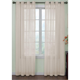 Штора Fresh Voile Curtain, нейтралізація запаху, 1 панель, 150x160 см, слонова кістка