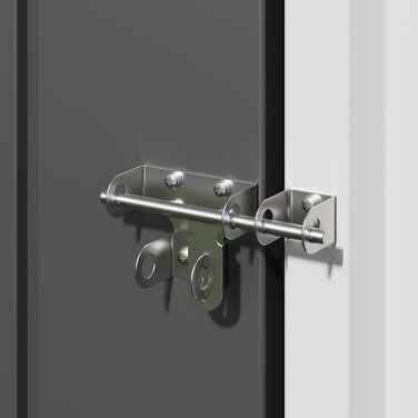 Металевий сарай для інструментів Bealife 180x162x95 см, сталевий садовий шоп, вуличний склад, дачний будиночок для двору, тераси, газону (Сірий)