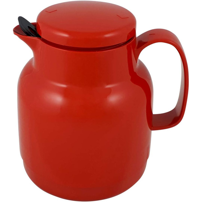 Пластиковий вакуумний глечик Helios Mondo з ситечком для чаю, (14,2 x 13,6 x 19,3 см, червоний)