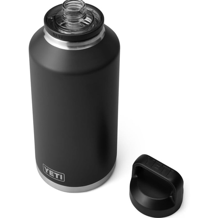 Термос YETI Rambler з кришкою Chug, чорний, 1,9 л
