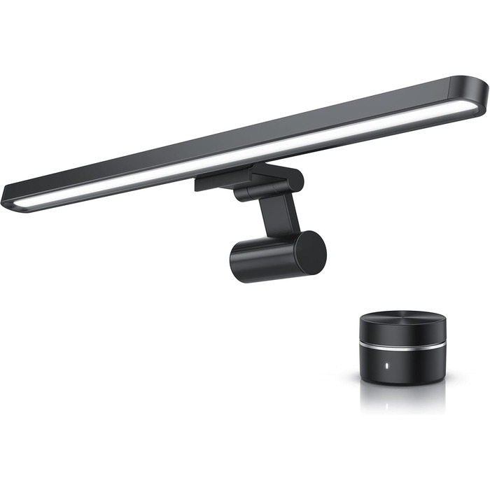 LED-лампа для монітора CSL Screenbar USB з пультом дистанційного керування, регулювання яскравості, 3 колірні температури, захист очей, поворотна