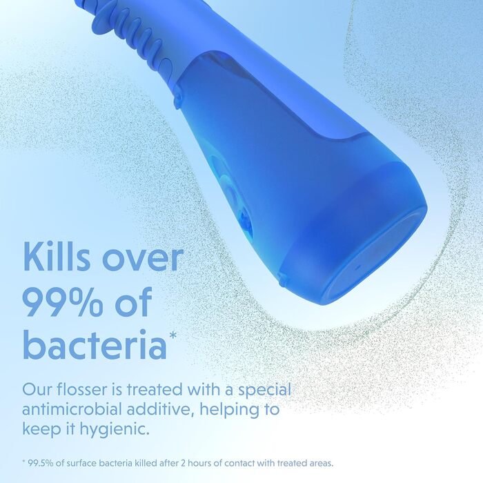 Іригатор Ordo Munddusche бездротовий з 3 режимами, портативний для подорожей, перезаряджається, водонепроникний IPX7, рекомендований стоматологами (Арктично-блакитний)