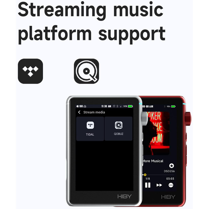 HiBy R3 II MP3-плеєр Bluetooth 5.1, MQA, DSD, PCM, підтримка Tidal/Qobuz, Hi-Res Audio, баланс 4.4 мм, розширення пам'яті до 2 ТБ, версія 2025