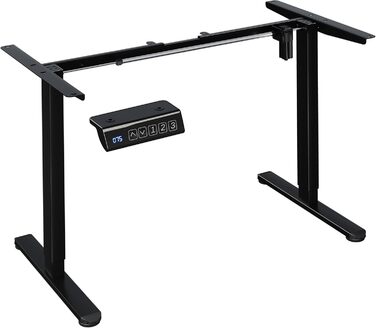Електричний підйомний стіл BONTEC, чорний, для монітора, вантажопідйомність 85 кг, 102-160 x 61-76 см, 3 пам'яті