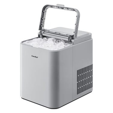 Льодогенератор Comfee RCI12GY1EU(E) Сірий: 12 кг/добу, самоочищення, 1.3л