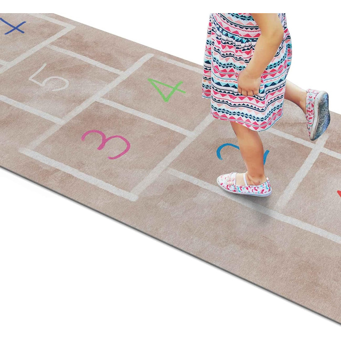 Ігровий килим килимовий бігун дитячий килим ігровий підлоговий надувний ігровий надувний ящик нековзний знизу кольоровий 240x65см 240x65см кольоровий