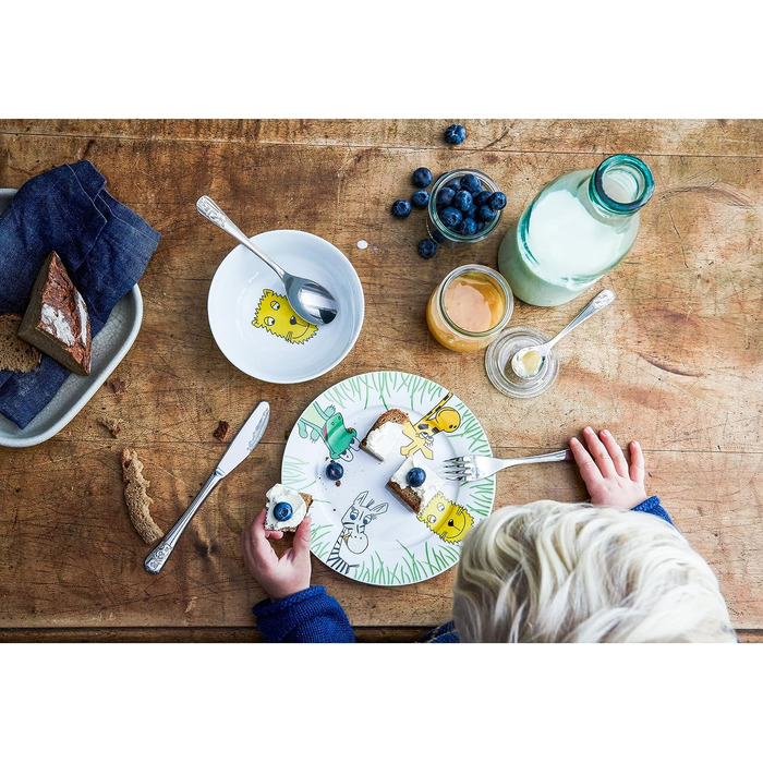 Набір дитячого посуду WMF Safari 6-ти частинний, нержавіюча сталь, Cromargan, для дітей від 3 років, без гравію