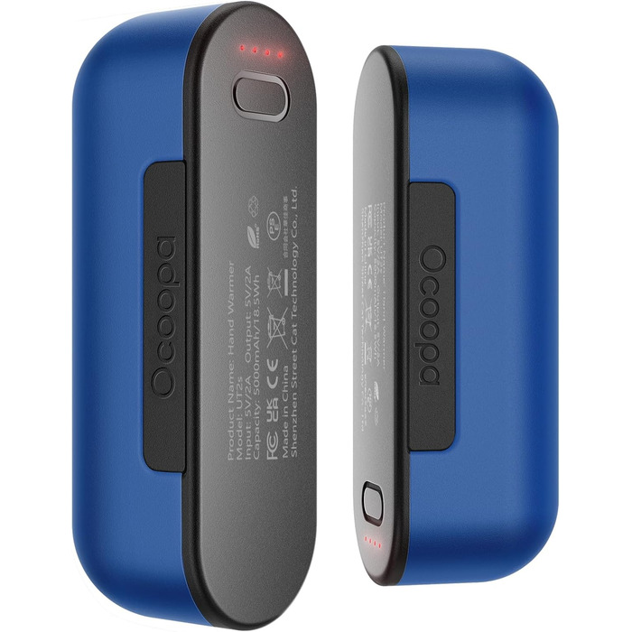 Електричний гріє для рук OCOOPA 10000 mAh (2 шт.), 4 режими нагріву, USB power bank для зими, UT2s (MagTwins)
