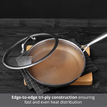 Набір сковорідок MasterPRO GIRO (20+24 см) з антипригарним покриттям ILAG, 3-шарове, індукційне, для духовки, без PFAS/PFOA/PTFE, з нержавіючою ручкою