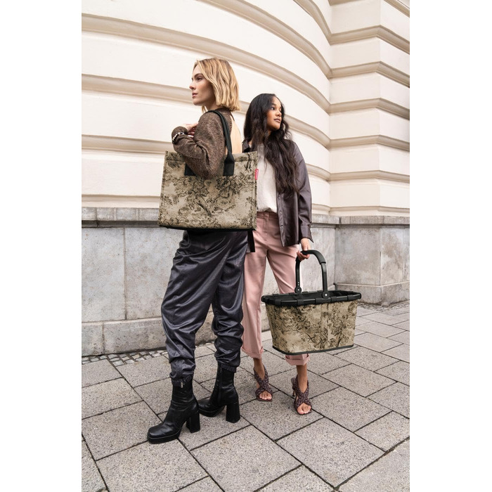 Сумка-шопер Reisenthel Carry Bag – стабільний кошик для покупок з великим об'ємом та практичною внутрішньою кишенею. Елегантний та водостійкий дизайн (Jacquard Brown, Single)