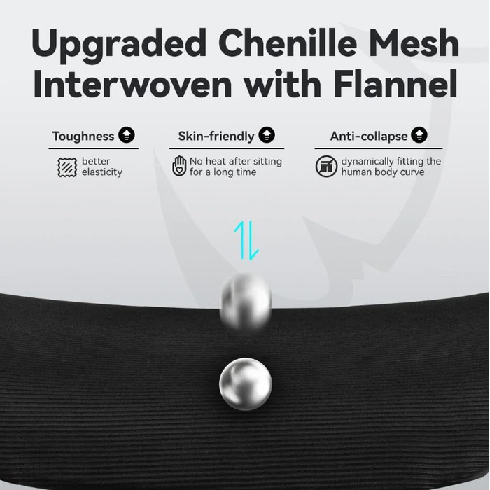 Офісний стіл MUSSO H80 Pro з ергономічним дизайном, сітчасте крісло, підтримка попереку 3-зонна, регульовані підлокітники 4D, спинка з 5 рівнями налаштування, підставка для ніг (чорний)