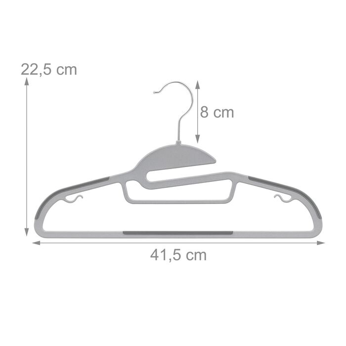 Набір гумових вішалок для одягу Relaxdays