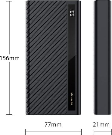 Вт 20000 мАг, USB C PD 3.0 QC 4.0, сумісний з iPhone, Samsung, iPad, Huawei, Switch, 22,5