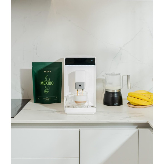 Кавомашина Incapto Aura Vollautomatische Kompaktkaffeemaschine: автоматична, компактна, з вбудованим млином, 19 bar, 2 чашки, 1.5л, термоблок, автоочищення