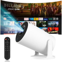 Портативний міні проєктор 4K з Wi-Fi 2.4/5G, Android 11, Full HD 1080P, HDMI, динамік (HY300Pro+)