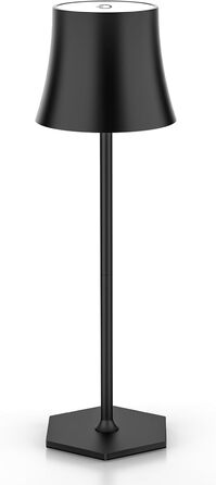 LED лампи EUARY 2 шт., бездротові, для столу, нічника, робочого столу, вітальні, внутрішніх та зовнішніх приміщень. 3 регульовані колірні температури, USB-зарядний пристрій 2 шт. Чорний (світло-чорний, нормальний)