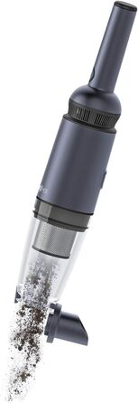 Акумуляторний ручний пилосос MAXXMEE Потужна потужність всмоктування завдяки двигуну постійного струму З вбудованим фільтром HEPA Компактна та стильна зарядна станція антрацит