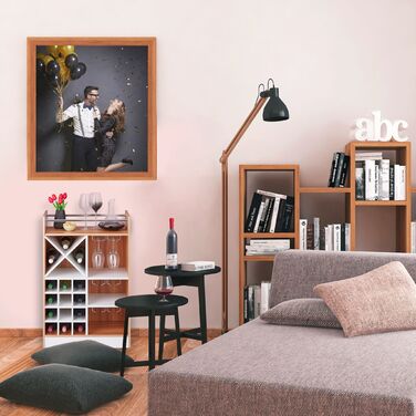 Великий винний стеллаж Relaxdays з тримачами для келихів