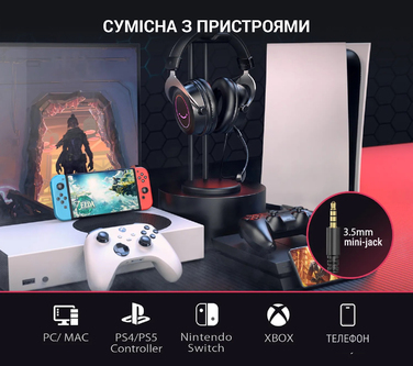 Гарнітура Fifine RGB H3W