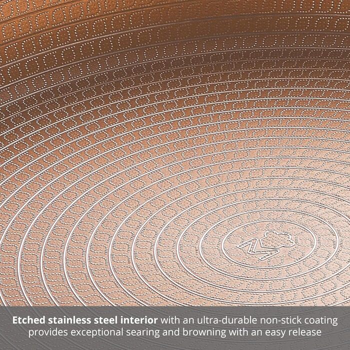 Набір сковорідок MasterPRO GIRO (20+24 см) з антипригарним покриттям ILAG, 3-шарове, індукційне, для духовки, без PFAS/PFOA/PTFE, з нержавіючою ручкою