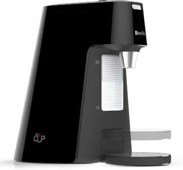 Breville HotCup - дозатор гарячої води 3 КВт, регульована висота чашки, 1,7 л, чорний, блискучий, VKT124