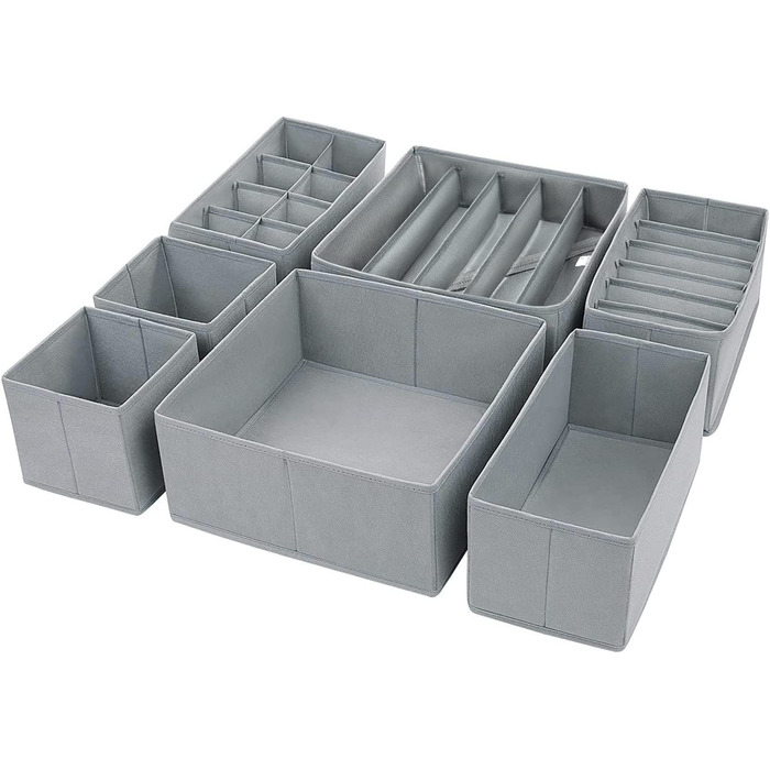 Ящики для зберігання, ящик-органайзер для шкарпеток, нижньої білизни, складаний тканинні ящики для зберігання речей, 7 шт.