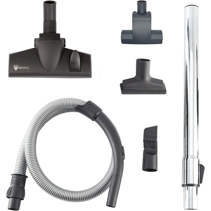 Акіта 800W безмішковий пилосос з сильною тягою та німецьким насадкою Wessel 2-в-1 для твердих підлог та килимів (C6 Turbo)