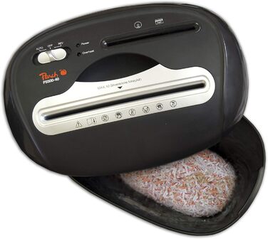 Шредер для паперу Peach Partikelschnitt PS500-40A: 10 листів, 21 літр, P-4, DSGVO Konform
