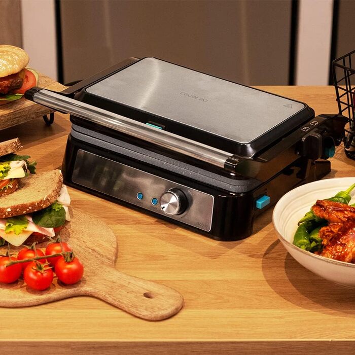 Електричний гриль Cecotec Rock'nGrill 1500 Stone Ceramic Mix з керамічним покриттям та знімними каменями, 1500 Вт