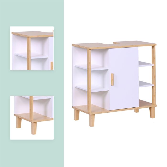 Підставка під раковину Relaxdays з дверцятами та полицями