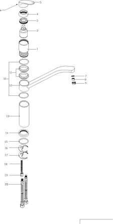 Змішувач для раковини aquaSu висувний Tila, одноважільний змішувач з водозберігаючою насадкою для змішування, змішувач для посуду, поворотний вилив, стандартне кріплення, латунний сердечник, хром, 795982 (хром - Ilana)