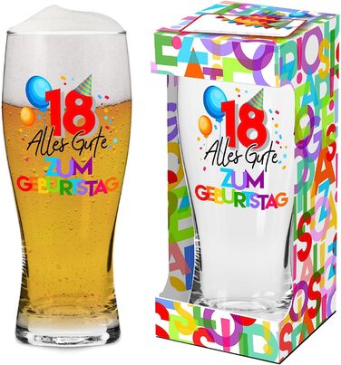 Пивний келих Abc Casa об'ємом 0,5 л на 30-річчя для чоловіків, чоловіка, друга, брата-30 років, з Днем народження - оригінальний подарунок для 30-річних в подарунковій коробці (з Днем народження, 18)