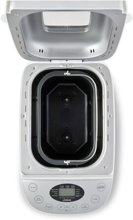 Хлібопекарня LIVOO DOP205W біла з цифровим дисплеєм та 15 програмами