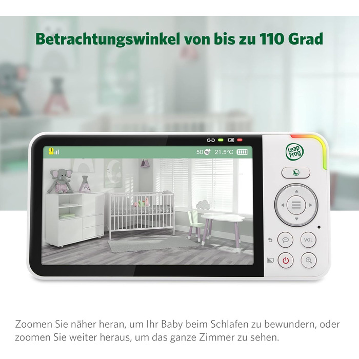 Радіоняня LeapFrog LF2423 з камерою, відеодисплеєм 2.8