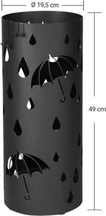 Підставка для парасольок SONGMICS LUC23AG 49x19.5 см чорна